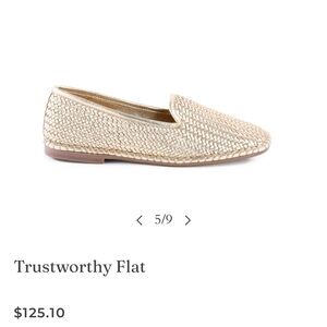 Seychelles Woven Gold Flats - NIB